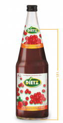 Dietz Cranberry-Nektar 6x1,0 l Glas Fl. 